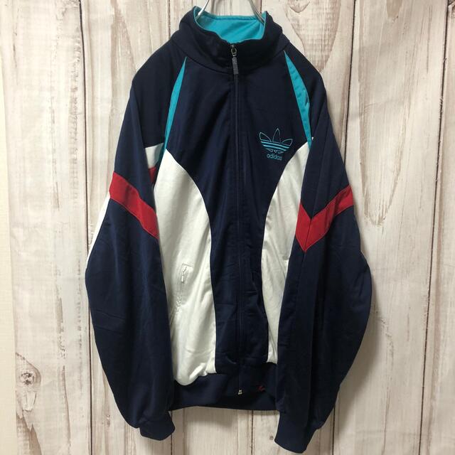 90s adidas ストライプ トラックジャケット ジャージ 銀タグ 1162