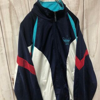 adidas 80s トラックジャケット　ジャージ銀タグ　サッカー　ユニフォーム