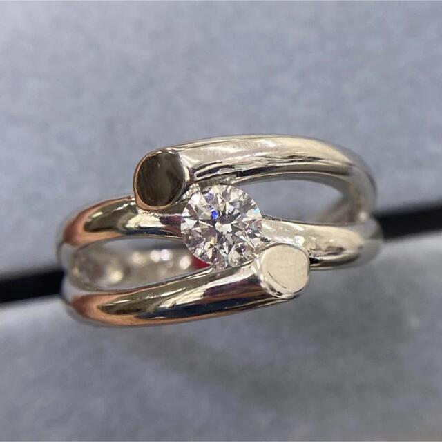 まとめ買い】 PT 一粒 0.31ct ダイヤモンド 指輪 新品 鑑定書付き