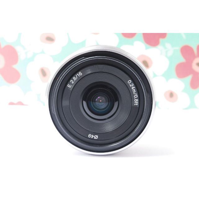 ❤SONY 単焦点 SEL16F28❤パンケーキレンズ Eマウント❤ 大人気❤️ 3