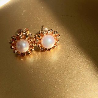 K18ピアス 天然アコヤパール 真珠 値下げ‼︎の通販 by ゆいたん