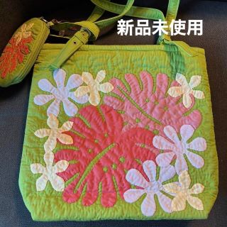 ハワイアンキルト ハンドバッグ Sサイズ 軽い 花柄