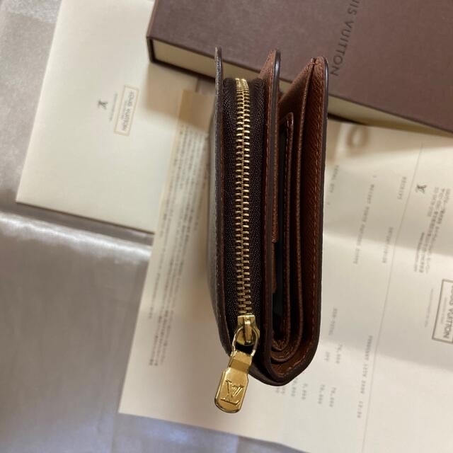 美品LOUISVUITTON ポルト パピエジップ  モノグラム 二つ折り財布