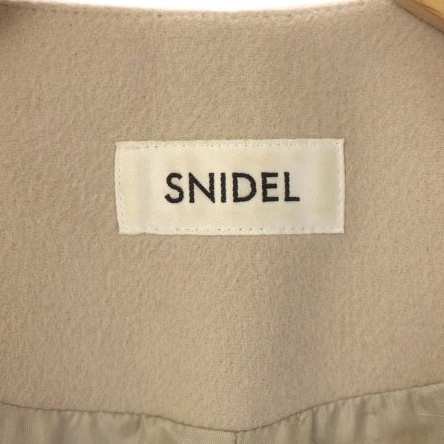 SNIDEL(スナイデル)のスナイデル snidel 20AW ノーカラーウールコート 0 ライトグレージュ レディースのジャケット/アウター(その他)の商品写真