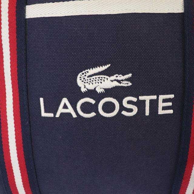 LACOSTE(ラコステ)のラコステ LACOSTE トートバッグ ハンドバッグ ロゴ刺繍 キャンバス 紺 レディースのバッグ(トートバッグ)の商品写真