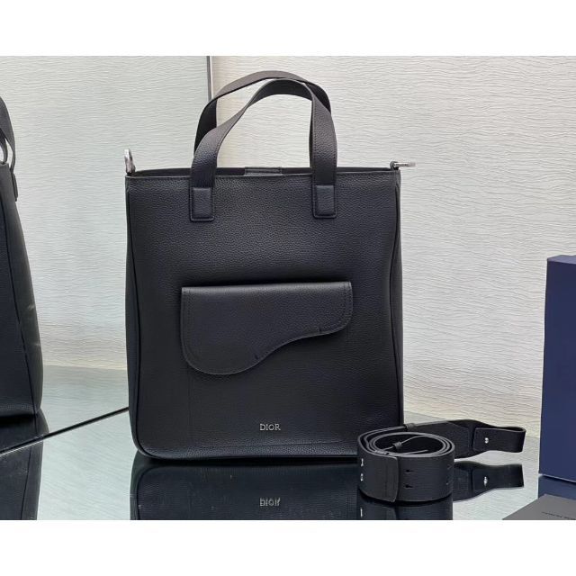 ディオール Dior ショーンステューシーコラボ ロゴ  カバン ハンドバッグ トートバッグ レザー ブルー