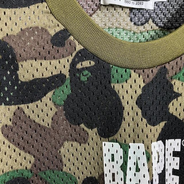 A BATHING APE(アベイシングエイプ)の美品 A BATHING APE エイプ カモ 迷彩 メッシュ タンクトップ メンズのトップス(タンクトップ)の商品写真