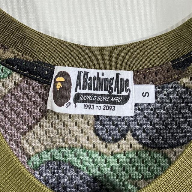 A BATHING APE(アベイシングエイプ)の美品 A BATHING APE エイプ カモ 迷彩 メッシュ タンクトップ メンズのトップス(タンクトップ)の商品写真