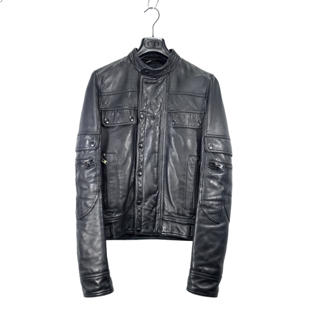 DIOR HOMME 07aw Leather Biker Jacket