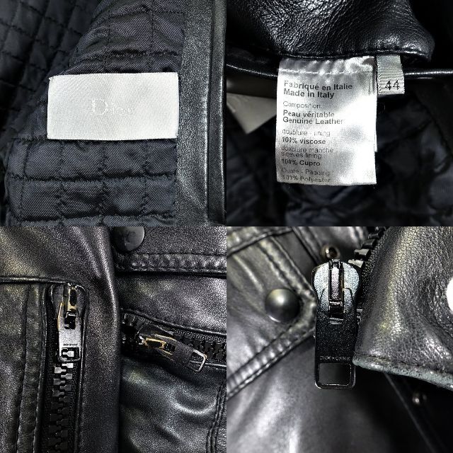 DIOR HOMME - DIOR HOMME 07aw Leather Biker Jacketの通販 by UNION3 