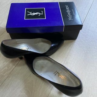 サンローラン(Saint Laurent)のイヴ・サンローラン ハイヒールパンプス　黒 レザー (ハイヒール/パンプス)