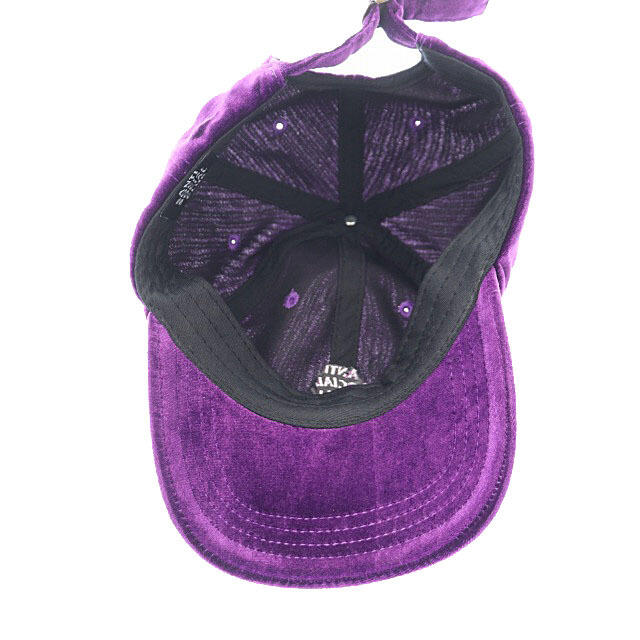 other(アザー)のアンチソーシャルソーシャルクラブ ロゴ 刺繍 ベロア キャップ 紫 パープル メンズの帽子(その他)の商品写真