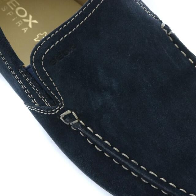 GEOX(ジェオックス)のジェオックス GEOX シューズ スエード スクエアトゥ 27cm 紺 メンズの靴/シューズ(その他)の商品写真