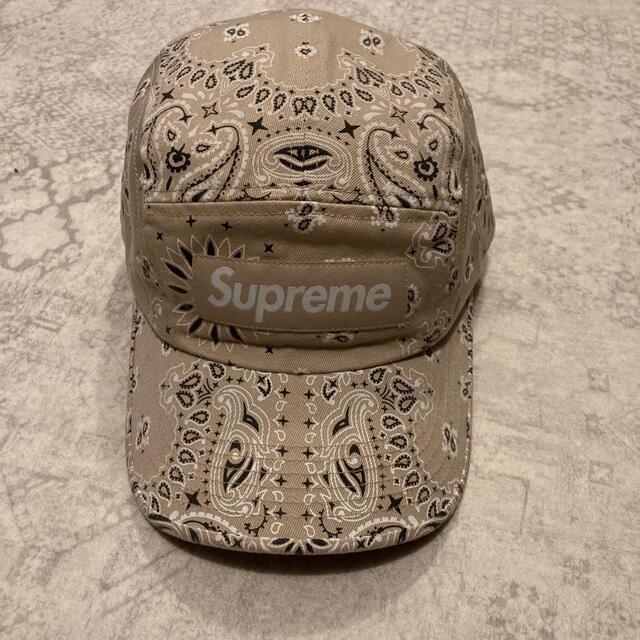 supreme  キャンプキャップ　ベージュ