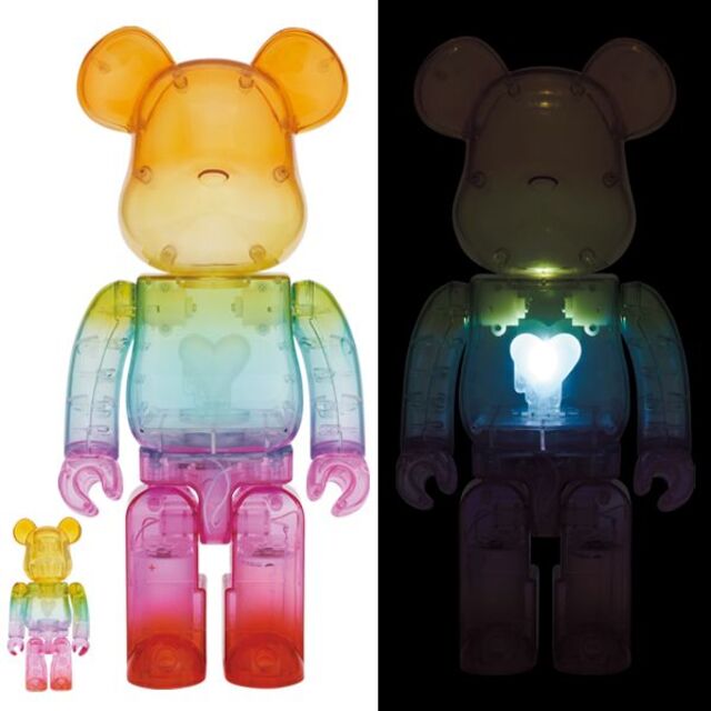 MEDICOM TOY(メディコムトイ)のBE@RBRICK Emotionally 100% & 400% エンタメ/ホビーのおもちゃ/ぬいぐるみ(その他)の商品写真