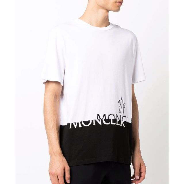 127 MONCLER ホワイト ロゴ 半袖 Tシャツ size XXL | www.jarussi.com.br