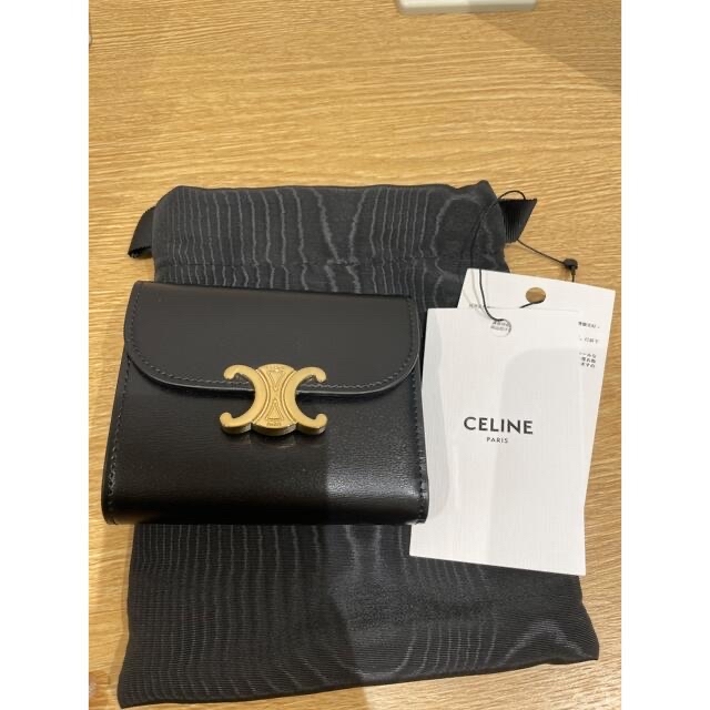 CELINE スモールブラックウォレット