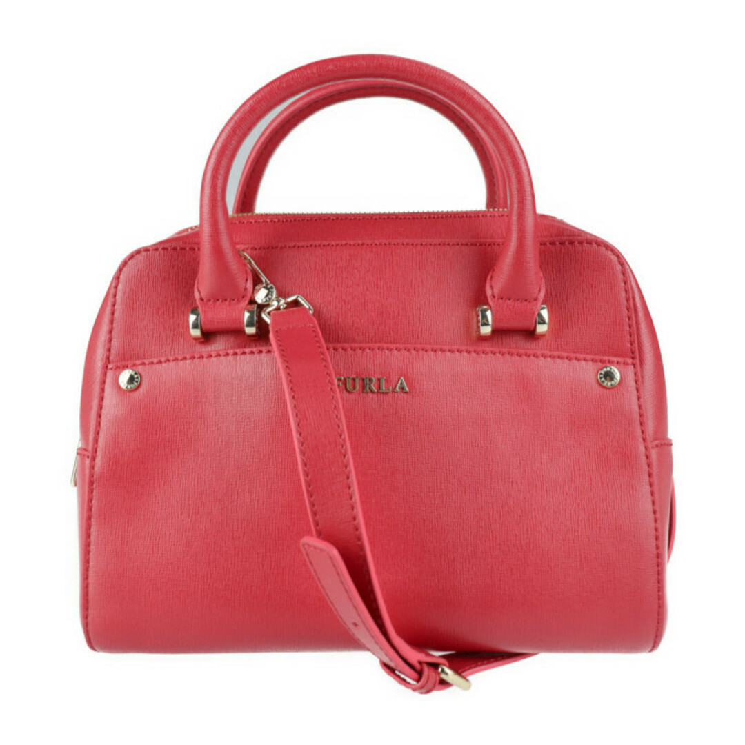 Furla フルラ  マーゴット ハンドバッグ BMAGBHL5B30SK1 レザー   ルビー レッド系 ゴールド金具  2WAY ショルダーバッグ 【本物保証】