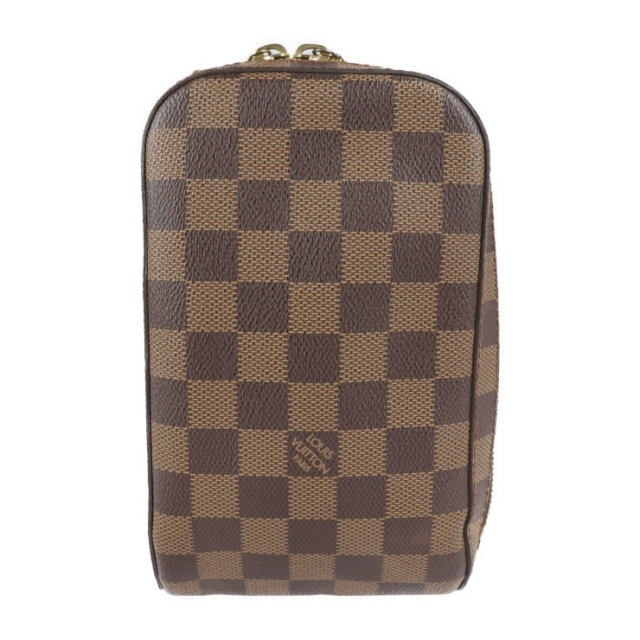 LOUIS VUITTON(ルイヴィトン)のLOUIS VUITTON ルイ ヴィトン  ジェロニモス ボディバッグ N51994 ダミエキャンバス   エベヌ ブラウン系 ゴールド金具  ウエストバッグ ショルダーバッグ ビトン 【本物保証】 メンズのバッグ(ボディーバッグ)の商品写真