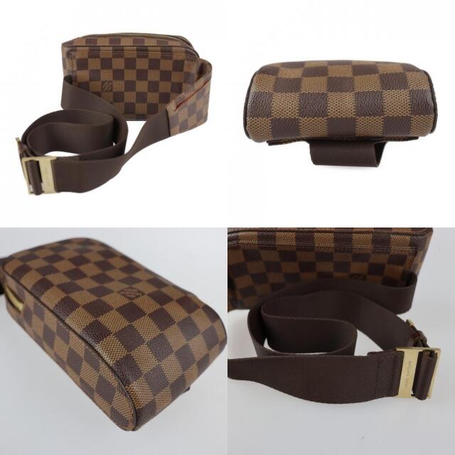 LOUIS VUITTON(ルイヴィトン)のLOUIS VUITTON ルイ ヴィトン  ジェロニモス ボディバッグ N51994 ダミエキャンバス   エベヌ ブラウン系 ゴールド金具  ウエストバッグ ショルダーバッグ ビトン 【本物保証】 メンズのバッグ(ボディーバッグ)の商品写真