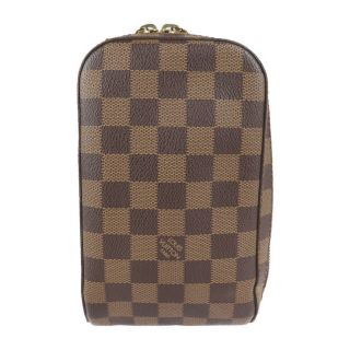 ルイヴィトン(LOUIS VUITTON)のLOUIS VUITTON ルイ ヴィトン  ジェロニモス ボディバッグ N51994 ダミエキャンバス   エベヌ ブラウン系 ゴールド金具  ウエストバッグ ショルダーバッグ ビトン 【本物保証】(ボディーバッグ)