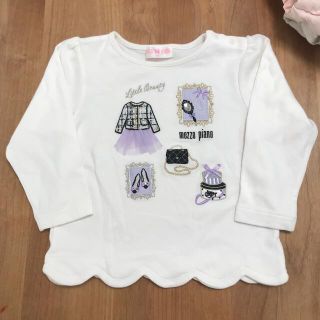 メゾピアノ(mezzo piano)の🎀これから着れる秋冬物　メゾピアノ　若干厚手　カットソー　100cm🎀(Tシャツ/カットソー)