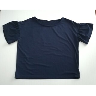 ジーユー(GU)のG.UのフリルスリーブT　袖フリル(Tシャツ(半袖/袖なし))