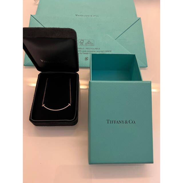 Tiffany & Co. - ティファニー TIFFANY＆COＴスマイル (スモール)ダイヤ ネックレス
