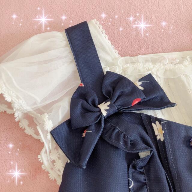 ☆LIZLISA☆リボン付きフルーツウォーター柄ジャンスカワンピース新品
