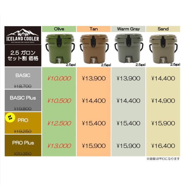 迷彩 New ICELANDCOOLER アイスランドクーラーボックス 45QTの通販 by
