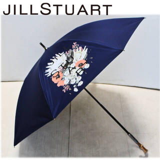 ジルスチュアート(JILLSTUART)の《ジルスチュアート》新品 箔押し 晴雨兼用長傘 遮光生地 8本骨 手元が伸縮(傘)