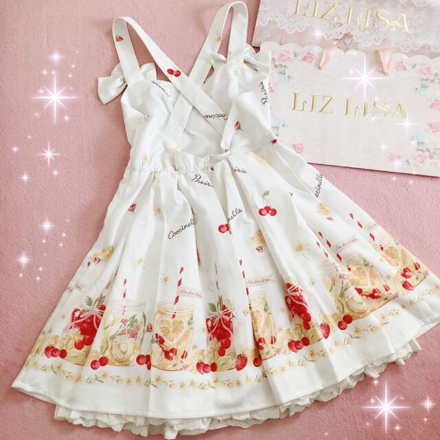 ☆LIZLISA☆フルーツウォーター柄ジャンスカワンピース&インナー