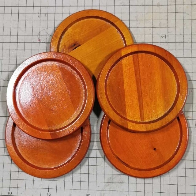 丸型コースター★5枚set ハンドメイドの素材/材料(その他)の商品写真
