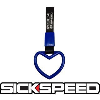 シックスピード　吊り革　ハート　ブルー　USDM　JDM　旧車　トラック(車内アクセサリ)