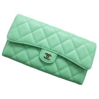 シャネル 財布(レディース)(グリーン・カーキ/緑色系)の通販 100点 ...