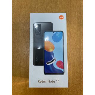 アンドロイド(ANDROID)のXiaomi Redmi Note 11(グレー/64GB)(スマートフォン本体)