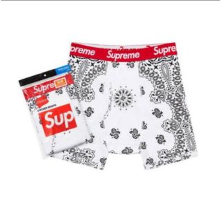 シュプリーム(Supreme)のシュプリーム　Bandana Boxer Briefs ホワイト　S  1枚(ボクサーパンツ)