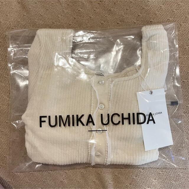 FUMIKA_UCHIDA(フミカウチダ)のFUMIKA UCHIDA コットンリブ ロングスリーブ コルセットトップ レディースのトップス(カットソー(長袖/七分))の商品写真