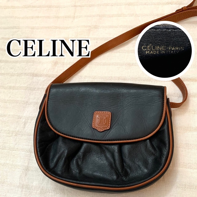 CEFINE(セフィーヌ)の激レア✨ オールド セリーヌ ショルダーバッグ マカダム ブラック ブラウン レディースのバッグ(ショルダーバッグ)の商品写真