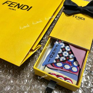 フェンディ(FENDI)の【FENDI】2017 FUN FAIR WRAPPY BLUE / 新品未使用(バンダナ/スカーフ)