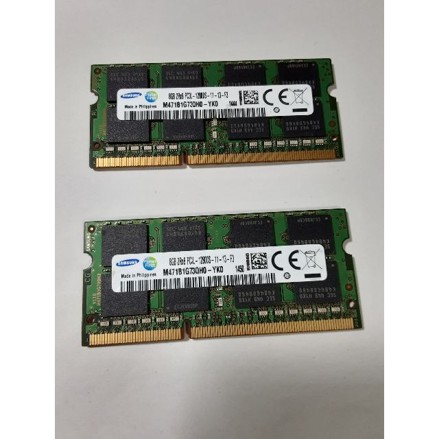 RAM DDR3L 16G 美品 稼働品 (8*2)