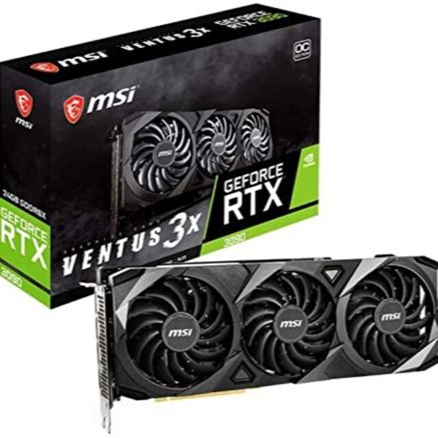 MSI GeForce RTX 3090 VENTUS 3X 24G OCPC/タブレット