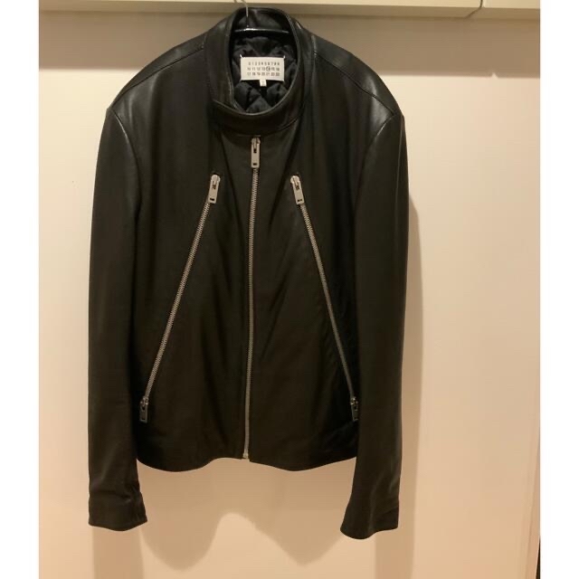 Maison Margiela ハの字ライダース 5zipレザージャケット 48 | www