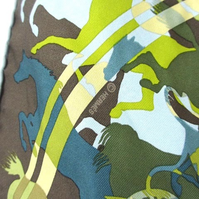 Hermes(エルメス)のエルメス カレ40 プチカレ エクスリブリスのカモフラージュ スカーフ シルク レディースのファッション小物(バンダナ/スカーフ)の商品写真