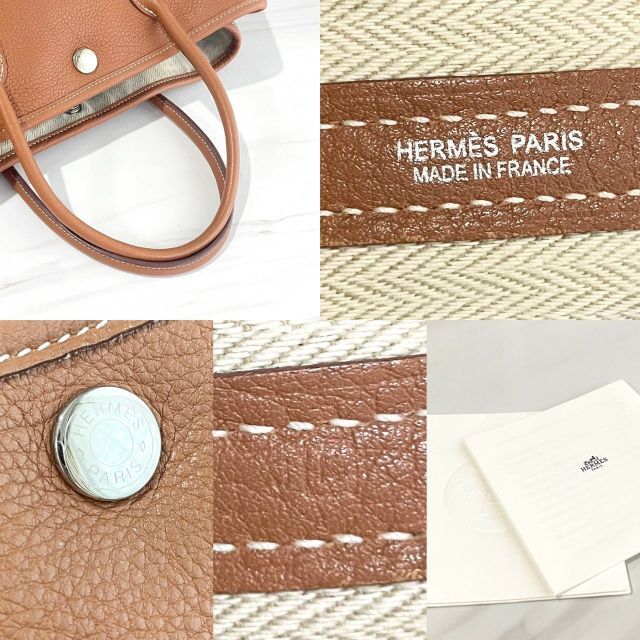 Hermes(エルメス)の美品☆　エルメス　ガーデンパーティTPM　ネゴンダ　ゴールド　□K刻印 レディースのバッグ(ハンドバッグ)の商品写真