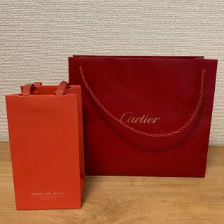 カルティエ(Cartier)のカルティエショッパー　訳ありカルティエ紙袋　ホテルザミツイ紙袋(ショップ袋)