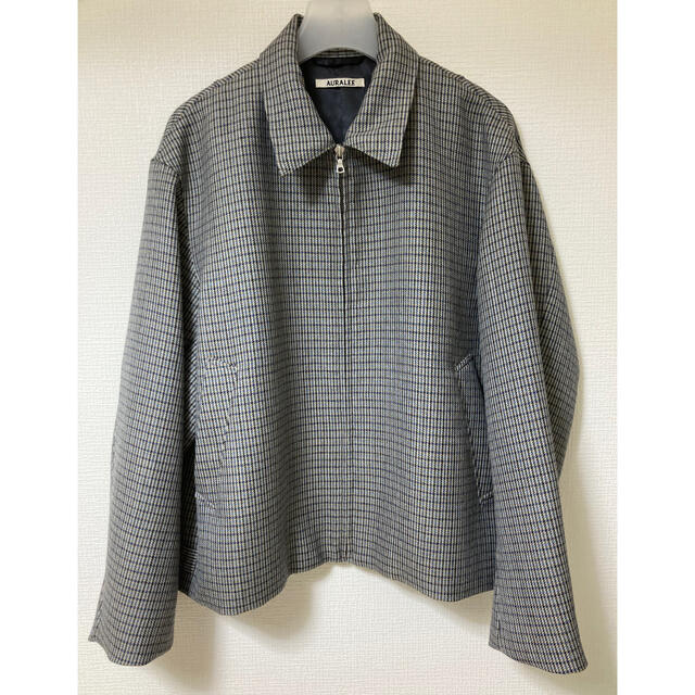 AURALEE(オーラリー)のAURALEE / DOUBLE FACE CHECK ZIP BLOUSON メンズのジャケット/アウター(ブルゾン)の商品写真