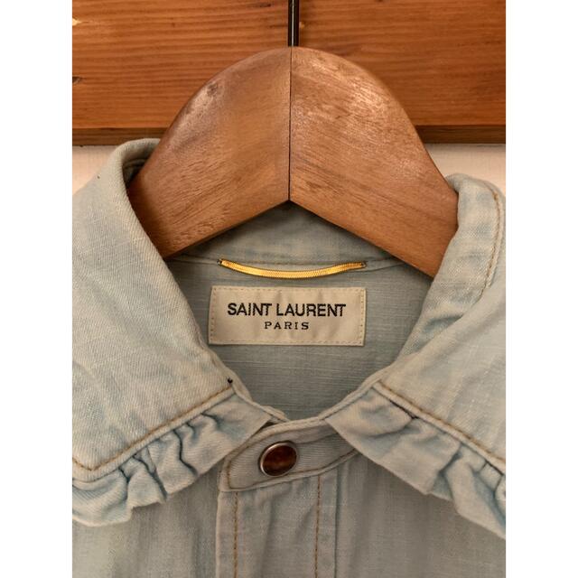 Saint Laurent(サンローラン)のサンローラン  デニムシャツ　ダンガリーシャツ レディースのトップス(シャツ/ブラウス(長袖/七分))の商品写真