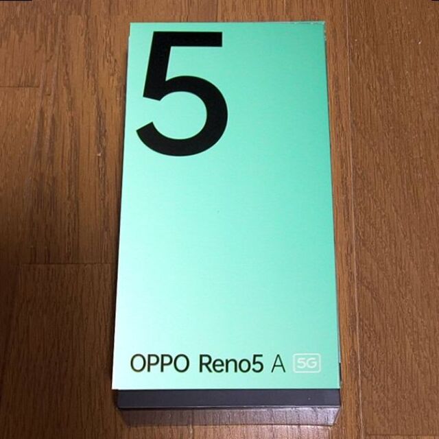 (新品) OPPO Reno5 A(eSIM対応版) アイスブルー A103OP一括購入残債なし