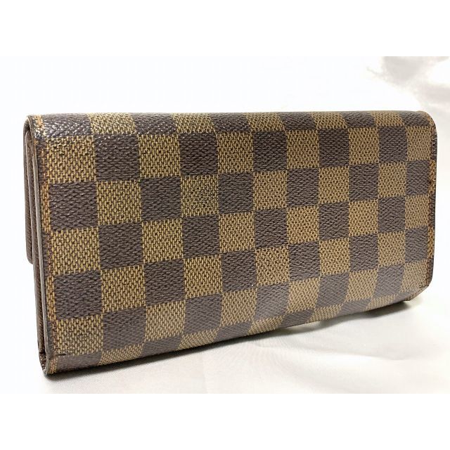 LOUIS VUITTON(ルイヴィトン)のルイヴィトン ダミエ 三つ折り 長財布 ウォレット 箱付 9.12 レディースのファッション小物(財布)の商品写真